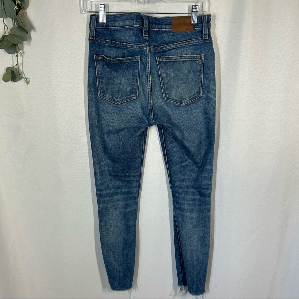 Madewell | 9” High Rise Skinny Crop Jeans Raw Hem Women’s Size 27 - Picture 10 of 17